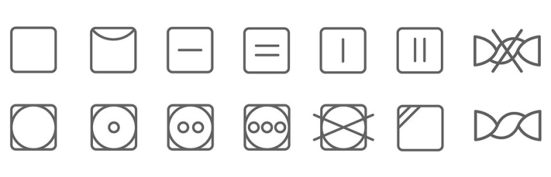 Значки на одежде для стирки: расшифровка и внешний вид символов по уходу за вещами